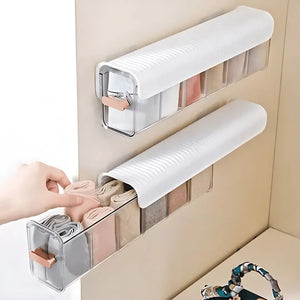 Organizador para ropa interior y calcetines con 6 compartimentos para montaje en pared original 🔥 50% de Descuento 🔥