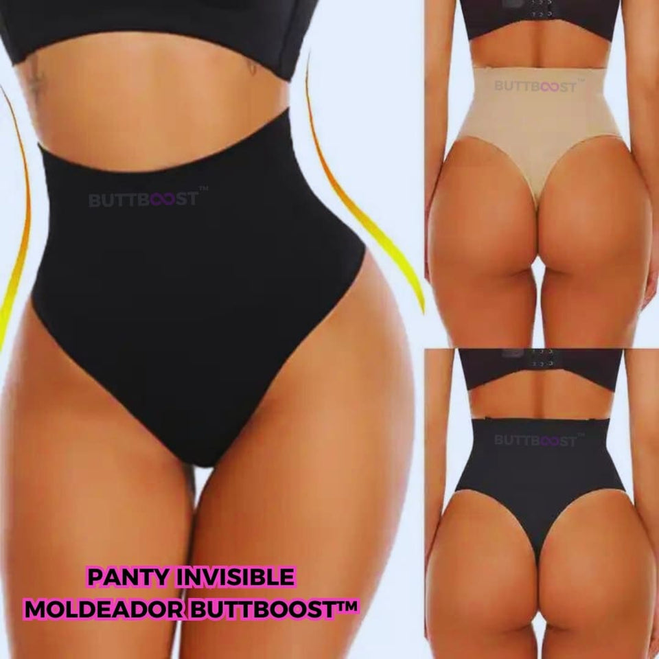 🟣 PAGUE 2 LLEVE 3 PANTYS INVISIBLE MOLDEADOR CON CONTROL DE ABDOMEN BUTTBOOST™ 🔥 + OBSEQUIO (GEL REDUCTOR DE ABDOMEN)