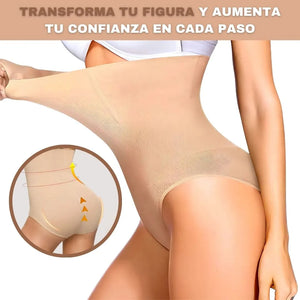 Pantys sin costuras de cintura alta para levantamiento de cadera y control de Abdomen